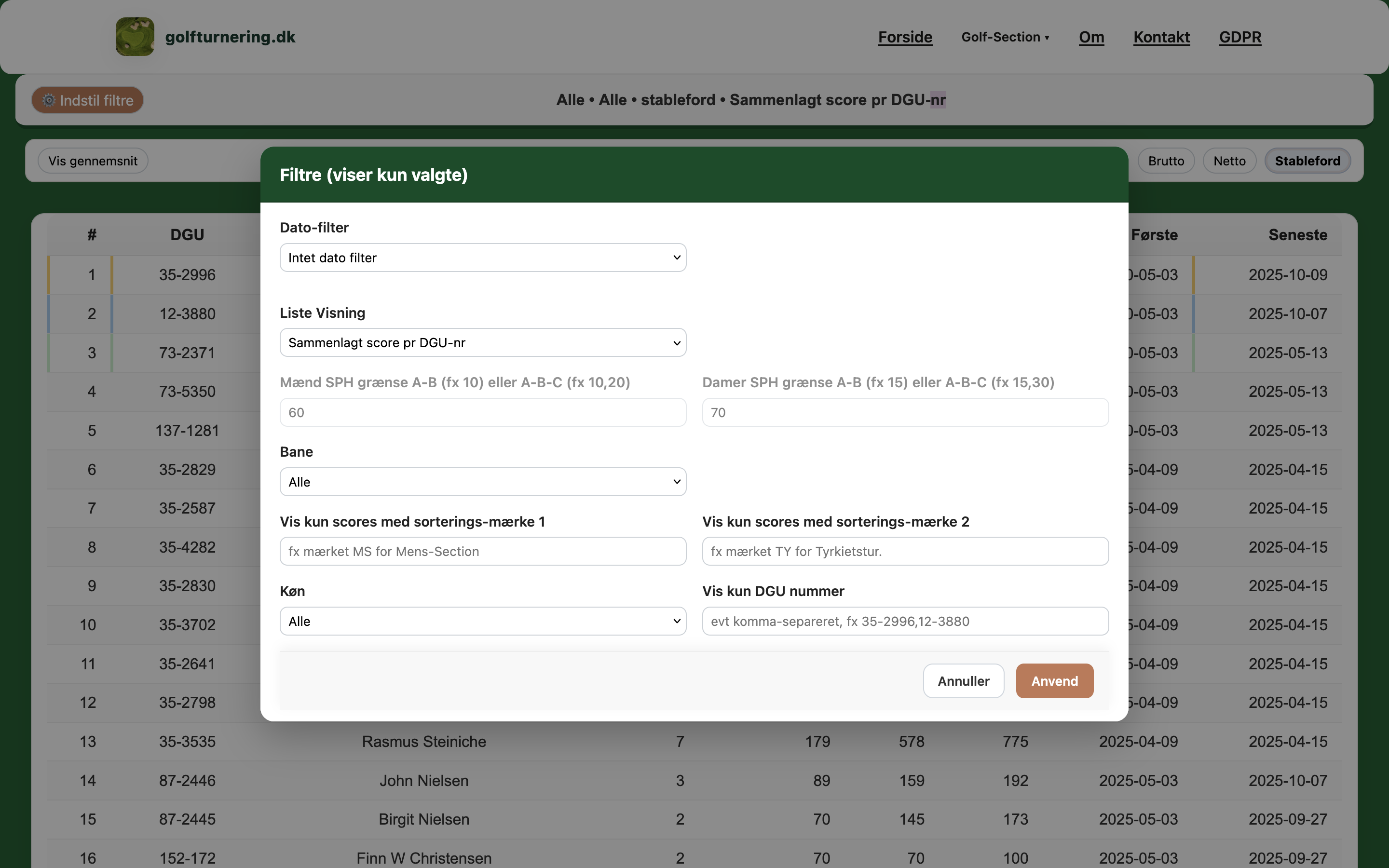 Menu3 – filterpanel